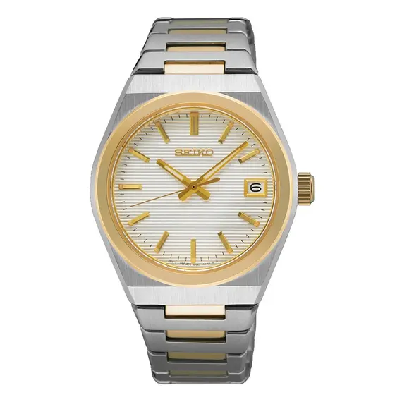 Dámské hodinky Seiko Classic SUR578P1, Verze: žluté zlato 