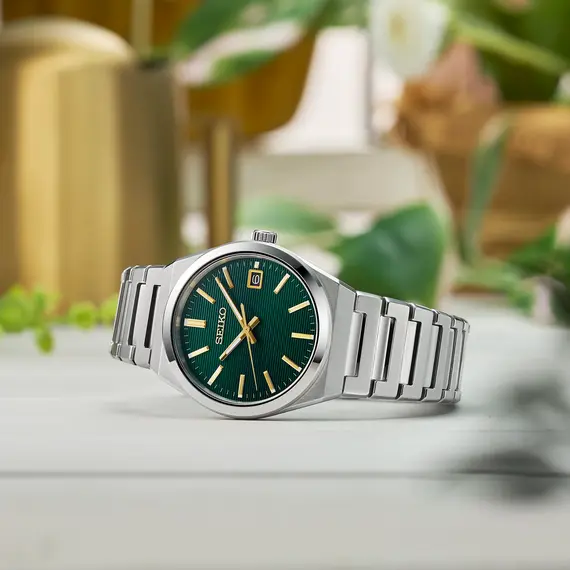 Pánské hodinky Seiko Classic SUR601P1, Verze: zelená , 4 image