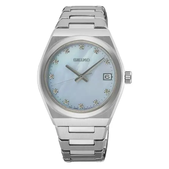 Dámské hodinky Seiko Classic SUR603P1, Verze: modrá2 
