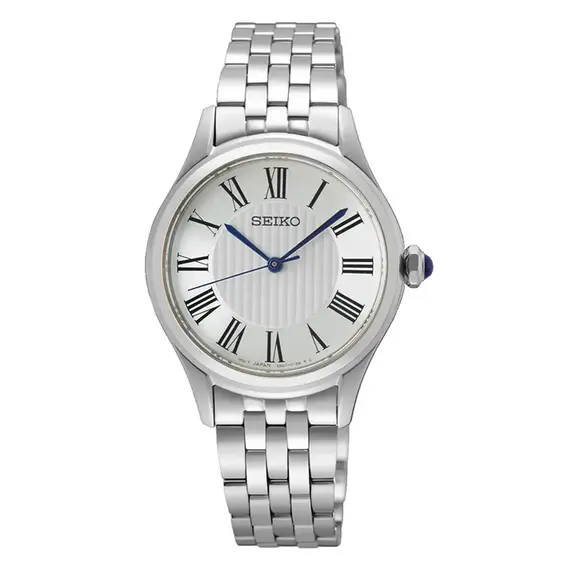 Dámské hodinky Seiko Classic SUR609P1, Verze: stříbrná 