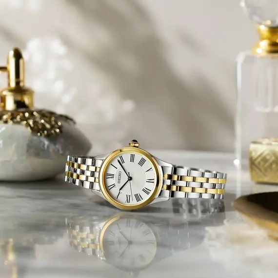 Dámské hodinky Seiko Classic SUR612P1, Verze: žluté zlato , 4 image