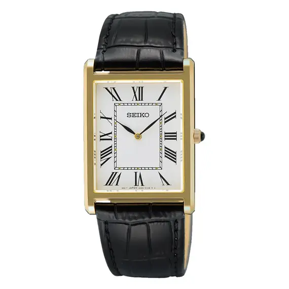 Pánské hodinky Seiko Classic SWR104P1, Verze: žluté zlato 