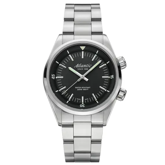 Pánské hodinky Atlantic Seacloud 73375.41.61, Verze: černá2 