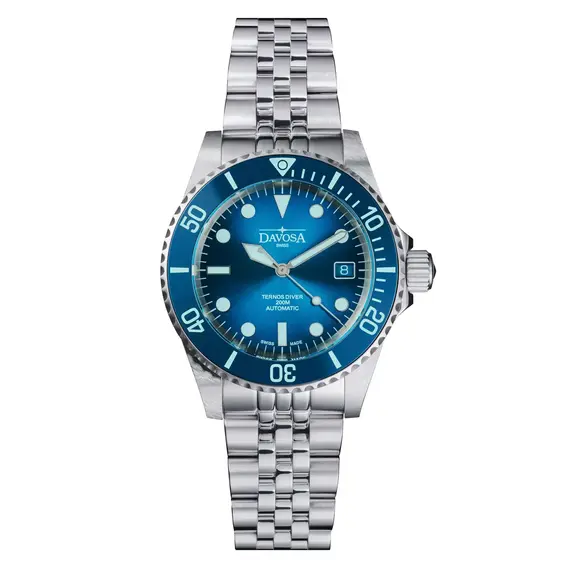 Pánské hodinky Davosa Ternos Diver Blue Lagoon 161.554.04, Verze: modrá2 