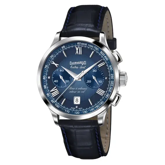 Pánské hodinky Eberhard Extra-Fort Roue a Colonnes Retour en Vol 31957.03 CP, Verze: modrá3 
