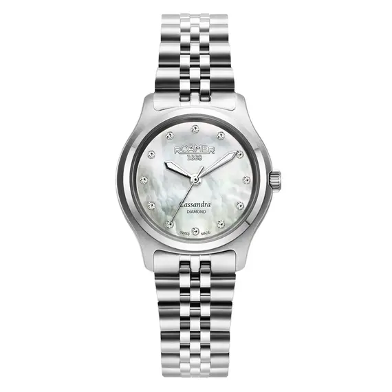 Dámské hodinky Roamer Cassandra Diamond 626847 41 89 20, Verze: stříbrná 