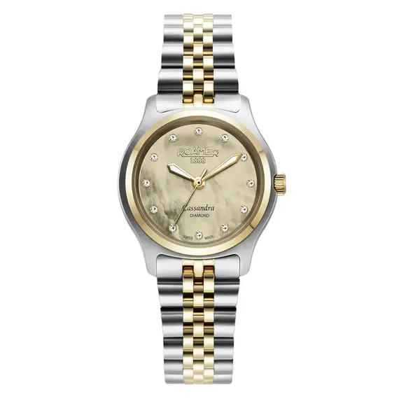 Dámské hodinky Roamer Cassandra Diamond 626847 47 39 20, Verze: žluté zlato3 