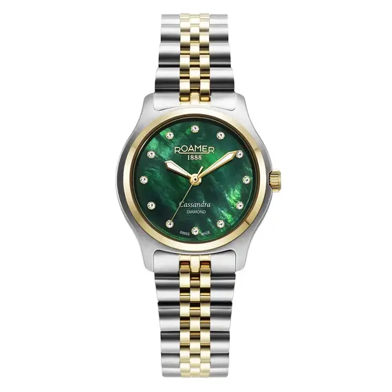 Dámské hodinky Roamer Cassandra Diamond 626847 47 59 20, Verze: žluté zlato2 
