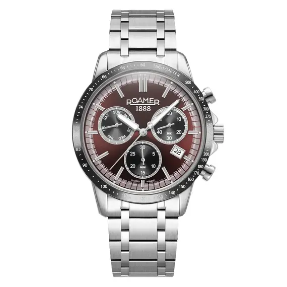 Pánské hodinky Roamer Mercury Chrono 968988 41 65 20, Verze: červená 