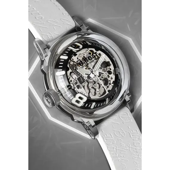 Pánské hodinky U-BOAT U-65 Automatic 44 mm SS White 3346, Verze: bílá , 3 image