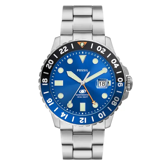Pánské hodinky Fossil Blue GMT FS5991, Verze: modrá 