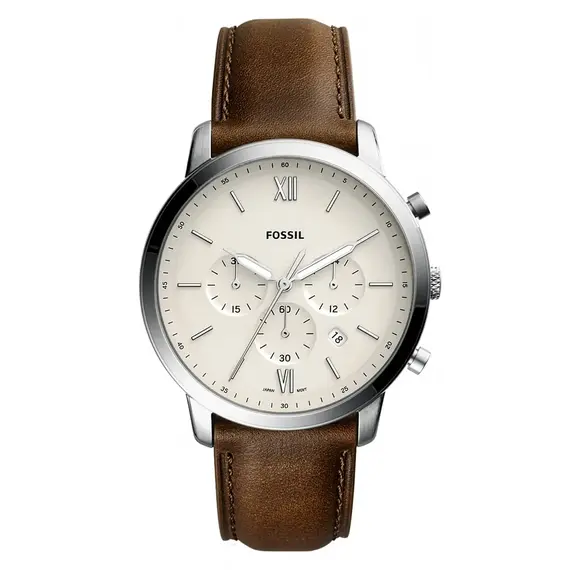 Pánské hodinky Fossil Neutra Chronograph FS5380, Verze: béžová, krémová 