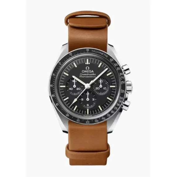 Řemínek Omega NATO kožený světle hnědý 19 mm, Šířka řemínku: 19 , 2 image