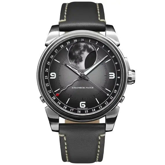 Pánské hodinky Schaumburg Perpetual MooN Parallax III SCH-MOONPR3, Verze: černá 
