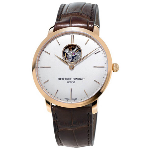 Pánské hodinky Frederique Constant Slimline Auto Heart Beat FC-312V4S4, Verze: hnědá , 3 image