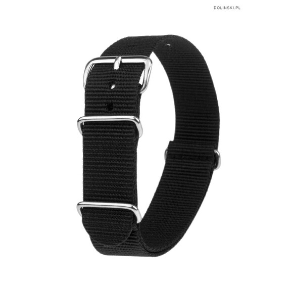 Řemínek NATO černý 24 mm , 2 image