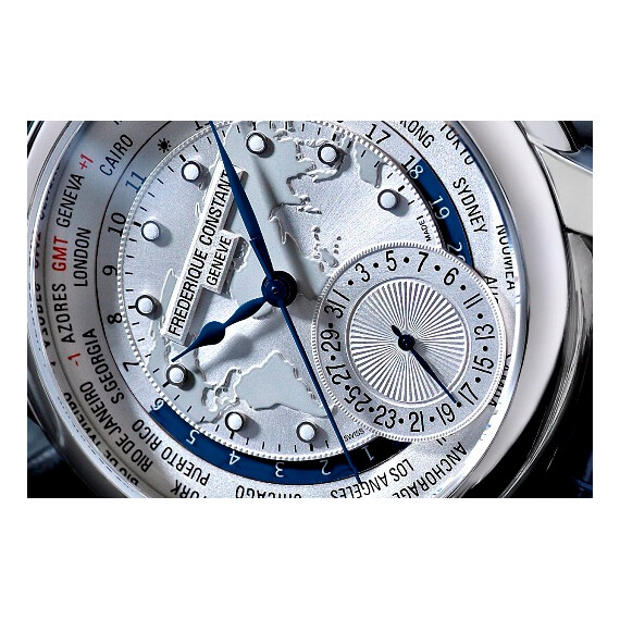 Pánské hodinky Frederique Constant Manufacture Classic Worldtimer FC-718WM4H6, Verze: modrá2 , 5 image