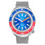 Pánské hodinky Squale 2002 Blue-Red 2002.SS.BLR.BL.ME22, Verze: stříbrná 