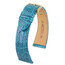 Řemínek Hirsch Genuine Croco tyrkysový 15 M - 110/70, Verze: modrá, Šířka řemínku: 15, Šířka u spony: 14, Délka řemínku: M - 110/70 