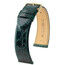 Řemínek Hirsch Genuine Croco zelený 18 L - 120/80, Verze: zelená, Šířka řemínku: 18, Šířka u spony: 16, Délka řemínku: L - 120/80 