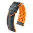 Řemínek Hirsch Andy černý 22 L - 120/80, Verze: oranžová, Šířka řemínku: 22, Šířka u spony: 20 