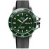 Nurkowy zegarek Ball w zielonej kolorystyce na pasku gumowym