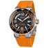 Zegarek nurkowy Epos Sportive Diver Day Date 3441.142.99.92.52 pomarańczowy pasek gumowy