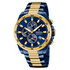 Festina F20564/1 niebiesko-złoty zegarek męski sportowy
