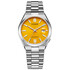 Zegarek automatyczny Citizen Mechanical NJ0150-81Z z żółtą tarczą.