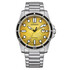 Zegarek męski nurkowy Citizen z żółtą tarczą