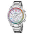 Festina Boyfriend Chronograph Rainbow zegarek damski z tęczowymi kryształkami