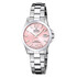 Damski zegarek Festina Swiss Made z różową tarczą i bransoletą
