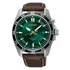 Pánské hodinky Seiko Kinetic SKA791P1 se zeleným ciferníkem a pozlacenými prvky
